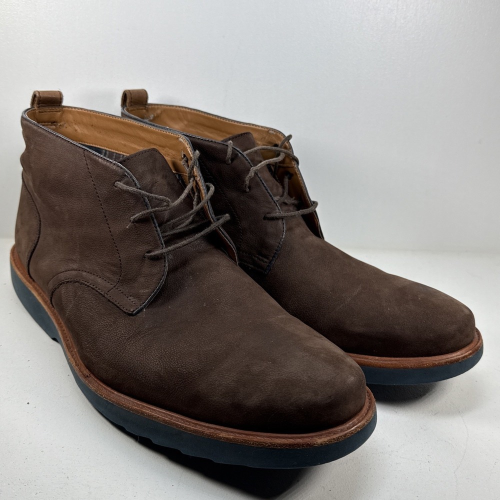 Clarks Mens Hommes Shoes Casual Lace Up Beeswax Brown Size 13M Boots - Picture 12 of 14